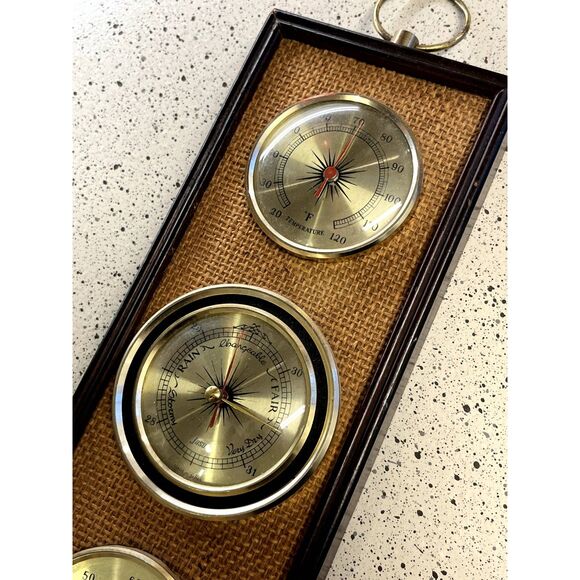 Vintage Weather Station - Barometer Temperature Humidity - Picture 3 of 8
